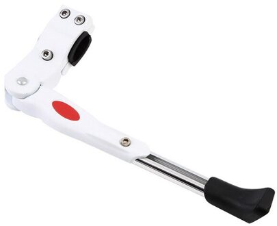 Duty Verstelbare Mountainbike Kickstand Fiets Side Stick Cyclus Prop Side Rear Kick Stand Parking Rack Fiets Accessoires wit