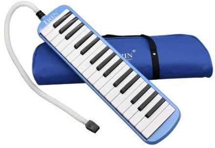Duur 32 Piano Melodica Met Draagtas Muziek Instrument Voor Muziek Liefhebbers Beginners Gif Prachtige blauw