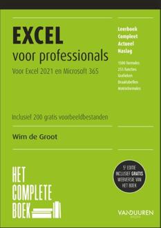 Duuren Media, Van Excel Voor Professionals - Het Complete Boek - Wim de Groot