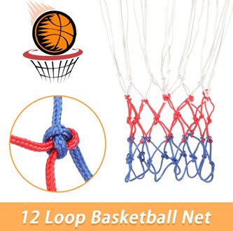Duurzaam 12 Loops Basketbal Net Standaard Formaat Nylon Draad Basketbal Netto 19 Inch Diameter Vervanging Netten Sport Accessoires