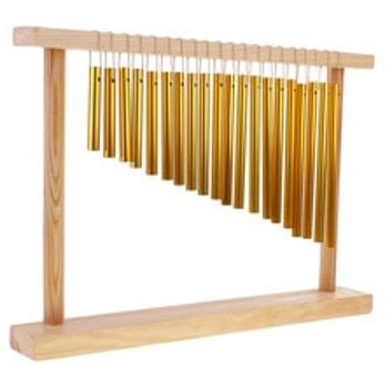 Duurzaam 20-Tone Handwerk Windchime Bar Chime W/Hout Stand 38.5X27Cm