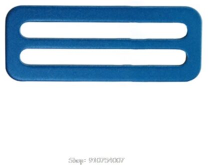 Duurzaam Aluminium 50Mm Duiken Jas Vest Kant Gesp Gewicht Riem Glijbaan Keeper D Ring Singels Harnas D15 20 blauw