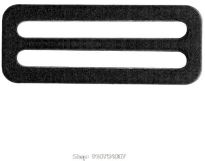 Duurzaam Aluminium 50Mm Duiken Jas Vest Kant Gesp Gewicht Riem Glijbaan Keeper D Ring Singels Harnas D15 20 zwart