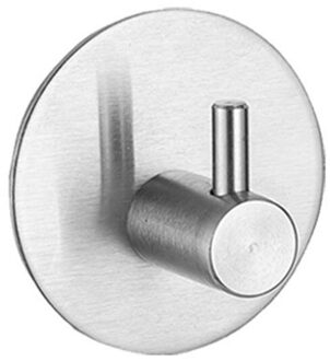 Duurzaam Aluminium Deur Haak Thuis Multifunctionele Haken Zelfklevende Home Muur Deur Haak Kleding Hange Zakken Sleutel Rack Keuken handdoek 04 roestvrij staal