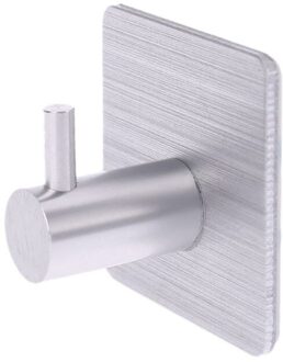 Duurzaam Aluminium Gouden Deur Haak Zelfklevende Thuis Silver Muur Deur Haak Kleerhanger Zakken Sleutel Rack Keuken Handdoek Hanger 01