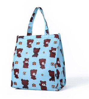 Duurzaam Draagbare Geïsoleerde Thermische Koeler Lunchbox waterdichte Carry Tote Picknick Case Oxford Opbergtas Modieuze stijl B