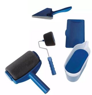 Duurzaam Draagbare Verf Naadloze Spons Roller Borstel Vijf-In-een Set Multi-Functie Huishoudelijke Hoek Te bedienen Borstel Gereedschap