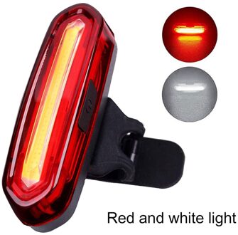 Duurzaam Fiets Achterlicht Bekwame Productie Mountain Fiets Achterlicht Usb Oplaadbare Night Cycling Bike Inductie Lamp rood en wit