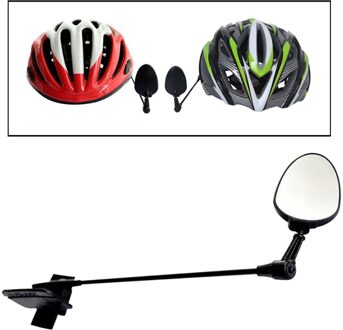 Duurzaam Fiets Helm Spiegel 360 ° Draaibare Fiets Rear View Achteruitkijkspiegel