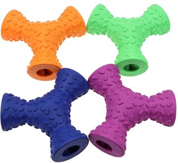 Duurzaam Hond Kauwen Speelgoed Natuurlijke Rubber Tanden Reinigen Kauwen Speelgoed Honden Iq Behandelen Interactieve Puzzel Speelgoed Lekkende Voedsel Dispenser paars