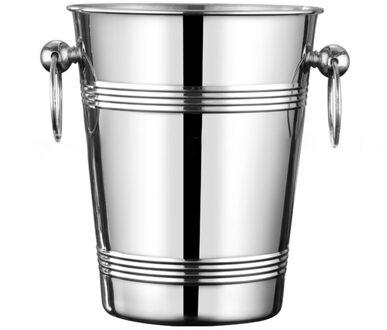 Duurzaam Ijsemmer Bar Party Bar Drankjes Koeler Keuken Home Easy Lifting Met Handles Silver Champagne Wijn Rvs