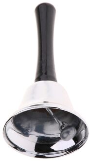 Duurzaam Ijzer School Diner Winkel Tafelbel Thee Bel Met Handvat zilver