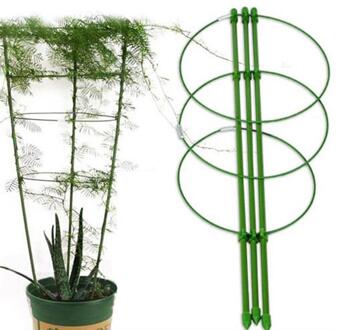 Duurzaam Klimmen Plant Ondersteuning Cage Tuin Trellis Bloemen Tomaat Stand Met 3 Ringen Tuinieren Tool Tomaat Kooi