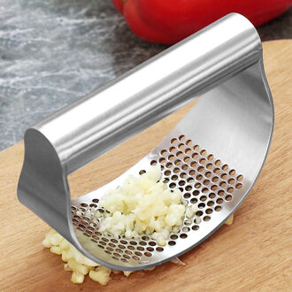 Duurzaam Knoflook Rolling Tool Vleesmolen Stamper Rvs Gebogen Knoflookpers Huishouden Keuken Koken Accessoires