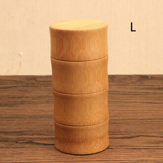 Duurzaam Organisator Reizen Met Deksel Huis Pot Bamboe Thee Container Praktische Reukloos Opslag Fles Draagbare Seal Bus XL