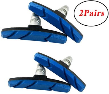 Duurzaam Outdoor Sport Fietsen Mountainbike Road Fietsen Rubber Vbrake Houder Schoenen Pads Accessoires Een Paar Pads 2 paar- blauw