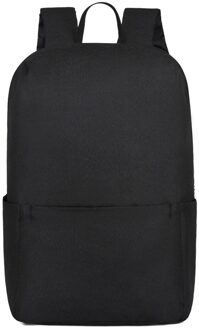 Duurzaam Oxford Opvouwbare Rugzak Unisex Lichtgewicht Outdoor Reizen Wandelen Rugzak Draagbare Camping Dagrugzak # YL10 zwart