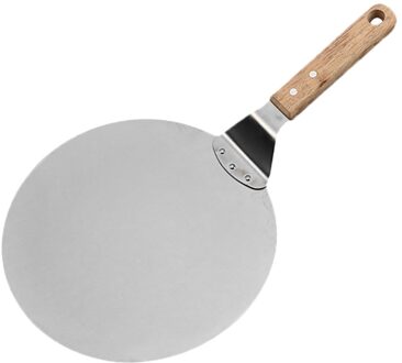 Duurzaam Pizza Paddle 10-Inch Rvs Blade Pizza Spatel Voor Oven Pizza Schop Gebak Bakken Gereedschap Accessoires
