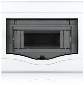 Duurzaam Plastic Elektrische Verdeelkast Home Verlichting Doos Voor 2-4/5-8/9-12 Manieren Opbouw Circuit breaker 205x180x65mm