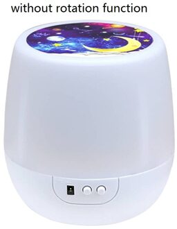 Duurzaam Projectie Nachtlampje Slijtvaste Romantische Sterrenhemel Nachtlampje Roterende Slaapkamer Nachtkastje Projector Voor Kinderkamer zonder rotation