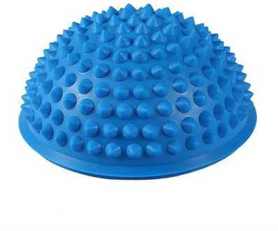 Duurzaam Pvc Spiky Half Ronde Massage Bal Trigger Punt Hand Voet Pijnbestrijding Fitness Fascia Oefening Yoga Bal Gezondheidszorg tool Blauw