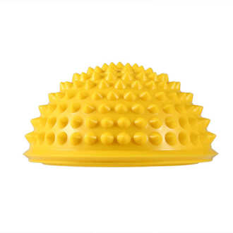 Duurzaam Pvc Spiky Half Ronde Massage Bal Trigger Punt Hand Voet Pijnbestrijding Fitness Fascia Oefening Yoga Bal Gezondheidszorg tool geel