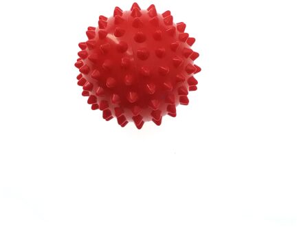 Duurzaam Pvc Spiky Massage Bal Trigger Point Sport Fitness Hand Foot Pain Relief Fasciitis Plantaris Reliever Egel 7Cm Ballen rood