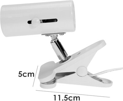 Duurzaam Reptiel E27 Lamp-Socket Kit 360 Graden Rotatie Verwarming Lamp Clip Cover Clip-On Lamp Universele Licht houder wit 150cm EU plug