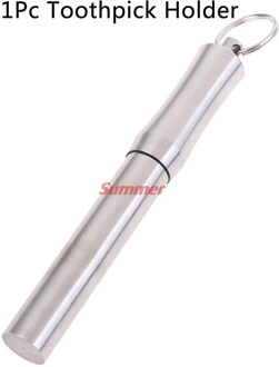 Duurzaam Roestvrij Staal Draagbare Tandenstoker Houder Outdoor Rustproof Waterdichte Huishoudelijke Reizen Seal Box Holder Opslag