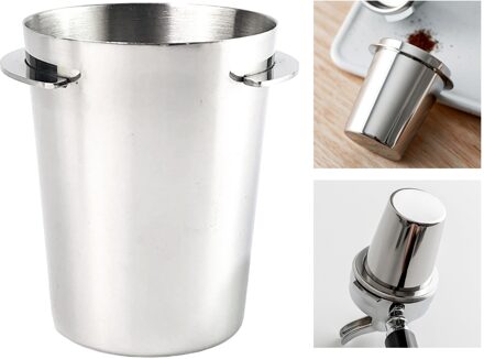 Duurzaam Roestvrij Staal Koffie Dosering Cup Fit Voor 51Mm Espresso Machine zilver