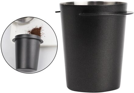 Duurzaam Roestvrij Staal Koffie Dosering Cup Fit Voor 51Mm Espresso Machine zwart