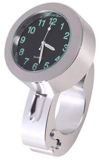 Duurzaam Rvs Refit Waterdicht Schokbestendig Gesp Motorfiets En Fiets Stuurhouder Klok Horloge Auto Accessoires Zilver