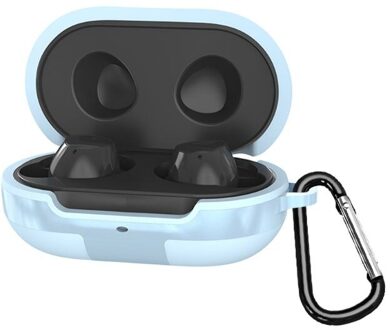 Duurzaam Siliconen Case Volledige Beschermhoes Met Slot Voor Samsung Galaxy Knoppen Plus Draadloze Bluetooth Headset Blauw