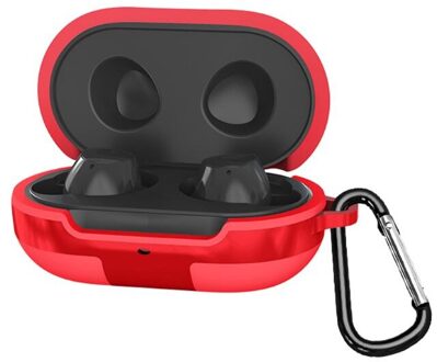 Duurzaam Siliconen Case Volledige Beschermhoes Met Slot Voor Samsung Galaxy Knoppen Plus Draadloze Bluetooth Headset Rood