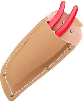 Duurzaam Snoeischaar Holster Cover Houder Tas Voor Tang Schaar Draagbare Compact Beschermende Tuinieren Pouch Elektricien bruinen