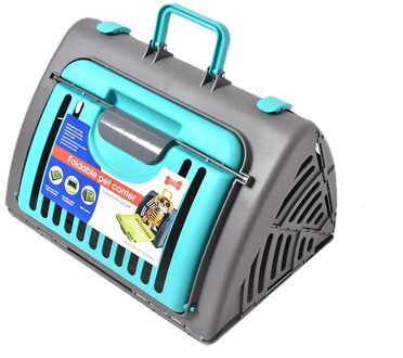 Duurzaam Transfer Perro Air Doos Met Handvat Kat Transport Bag Plastic Vlucht Chien Case Huisdier Flycase Voor reizen Groen