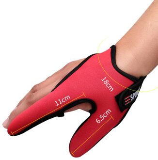 Duurzaam waterdicht fly neopreen Vissen Handschoenen half protector Anti-Slip Anti-cut Drie vinger slip anti cut staaf dragen HANGUO XW0784R