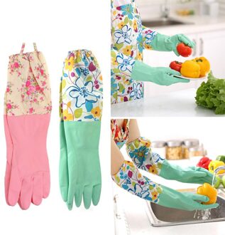 Duurzaam Waterdicht Huishouden Handschoen Afwassen Schoonmaken Rubber U7ED