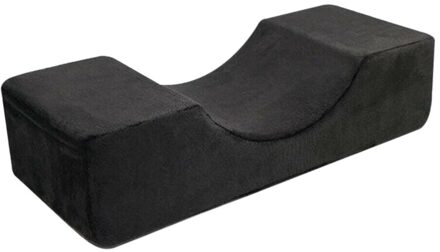Duurzaam Waterdicht U-Vorm Curve Kussen Voor Wimper Extension Hals Guard Console JS22 zwart
