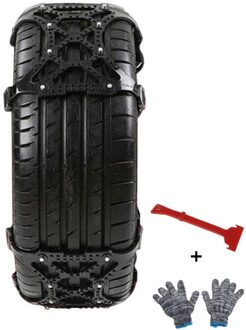 Duurzame Auto Anti-Slip Ketting Sneeuw Modder Ketting Verdikte Prachtige Anti Skid Band Auto Wiel Band Met Sneeuw Schop handschoenen