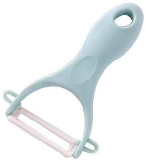 Duurzame Keramische Fruit Dunschiller Rvs Aardappel Wortel Rasp Cutter Sharp Peeler Slicer Keuken Gadgets blauw