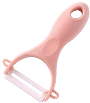 Duurzame Keramische Fruit Dunschiller Rvs Aardappel Wortel Rasp Cutter Sharp Peeler Slicer Keuken Gadgets roze