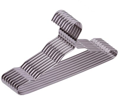 Duurzame Metalen Kleerhangers Kledingkast Rek Thuis Coat Broek Anti-Slip Drogen Hangers Volwassen/Kind Kledingrek organizer diep grijs