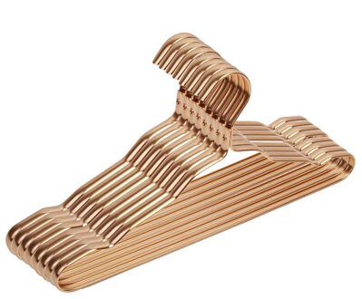 Duurzame Metalen Kleerhangers Kledingkast Rek Thuis Coat Broek Anti-Slip Drogen Hangers Volwassen/Kind Kledingrek organizer Local goud