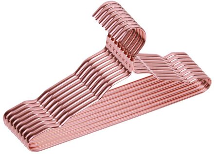 Duurzame Metalen Kleerhangers Kledingkast Rek Thuis Coat Broek Anti-Slip Drogen Hangers Volwassen/Kind Kledingrek organizer roos goud