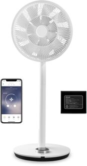 Duux DXCF13 Whisper Flex Smart Fan with Battery Pack Statiefventilator Wit