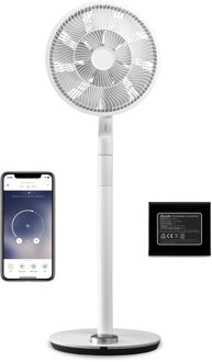 Duux DXCF15 Whisper Flex Ultimate Fan White incl Bat Statiefventilator Wit