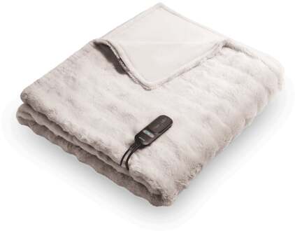 Duux Yentl Overblanket Bubble Rabbit Faux Fur (200 x 200) Elektrische deken Grijs