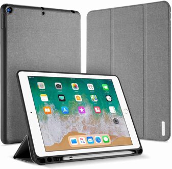 Dux Ducis Domo Bookcase Tablethoes hoesje voor iPad 2017 / 2018 - Grijs