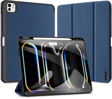 Dux Ducis Domo Bookcase voor de Apple iPad Pro 13 (2025) M5 / (2024) M4 - Donkerblauw